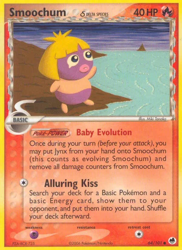 Smoochum — EX Dragon Frontiers — Pokemon