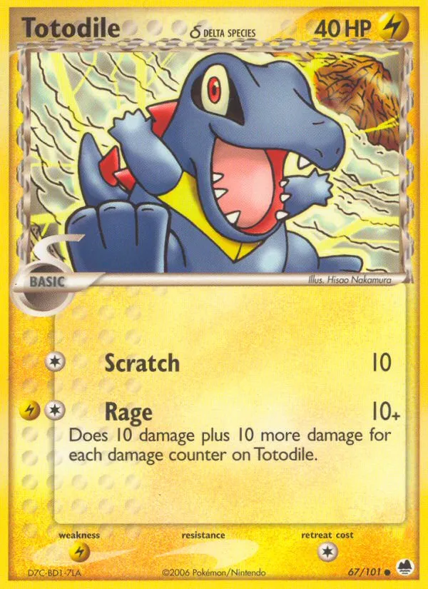 Totodile — EX Dragon Frontiers — Pokemon