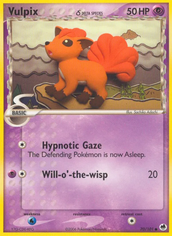 Vulpix — EX Dragon Frontiers — Pokemon
