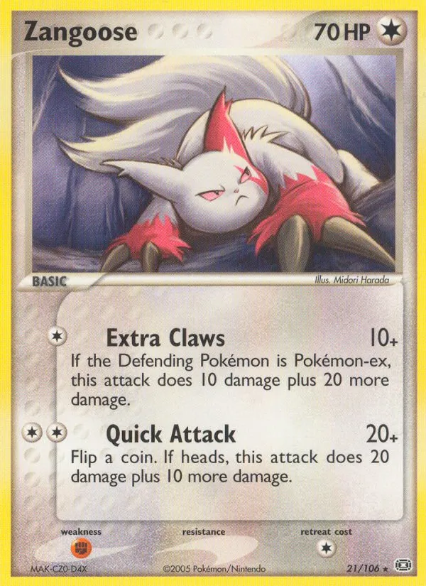 Zangoose — EX Emerald — Pokémon