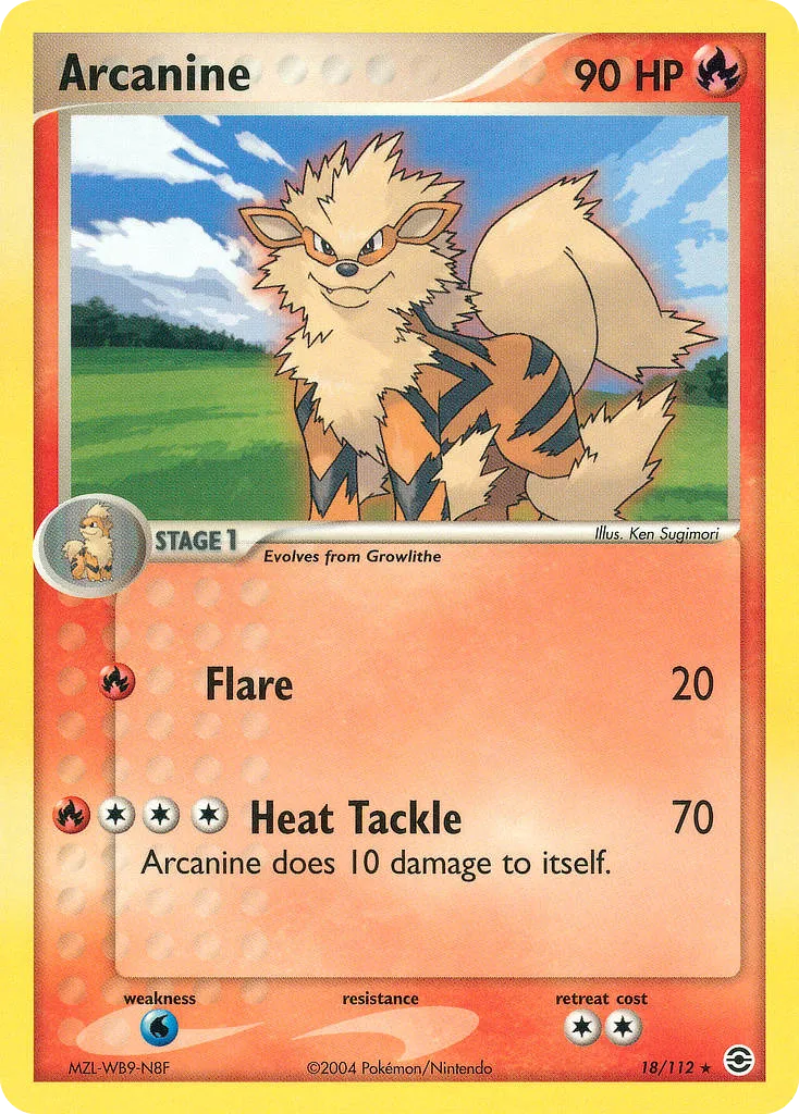 Arcanine — EX FireRed & LeafGreen — Pokémon