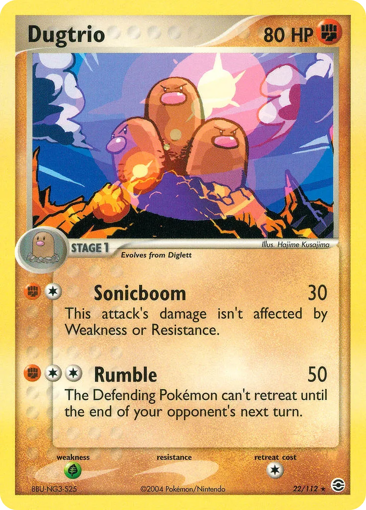Dugtrio — EX FireRed & LeafGreen — Pokémon