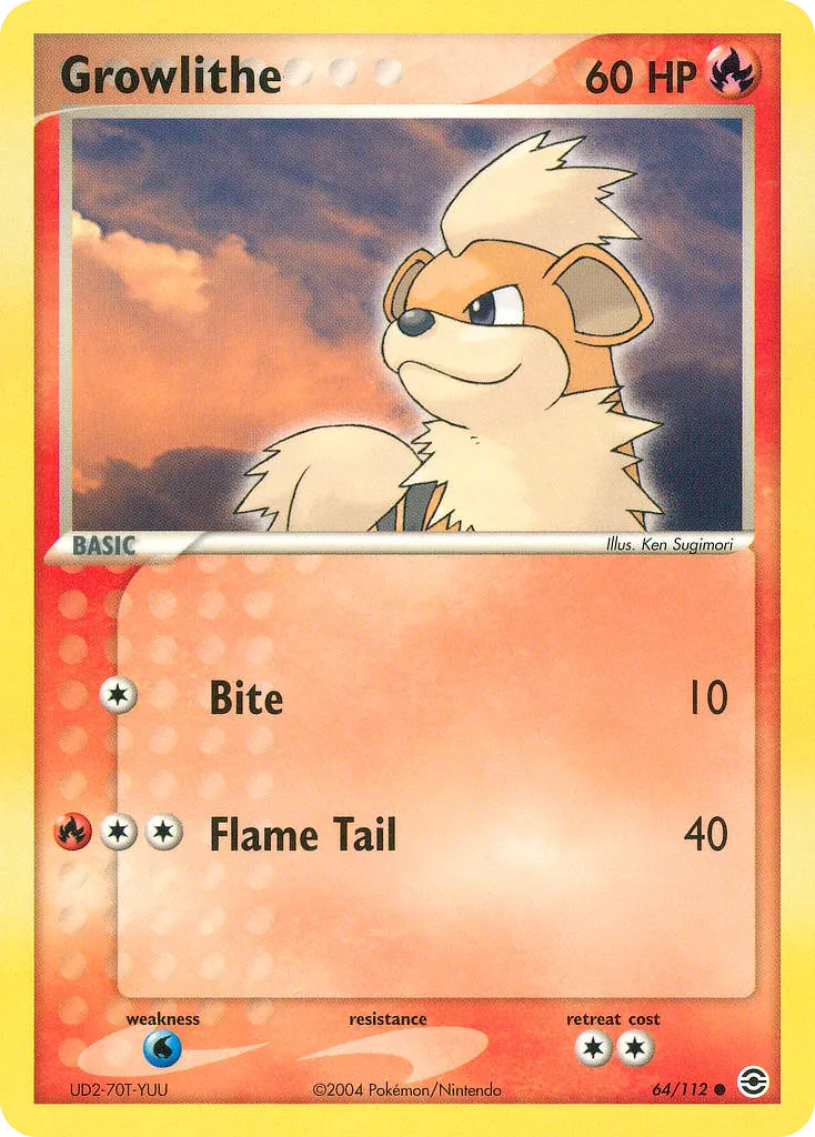 Growlithe — EX FireRed & LeafGreen — Pokémon