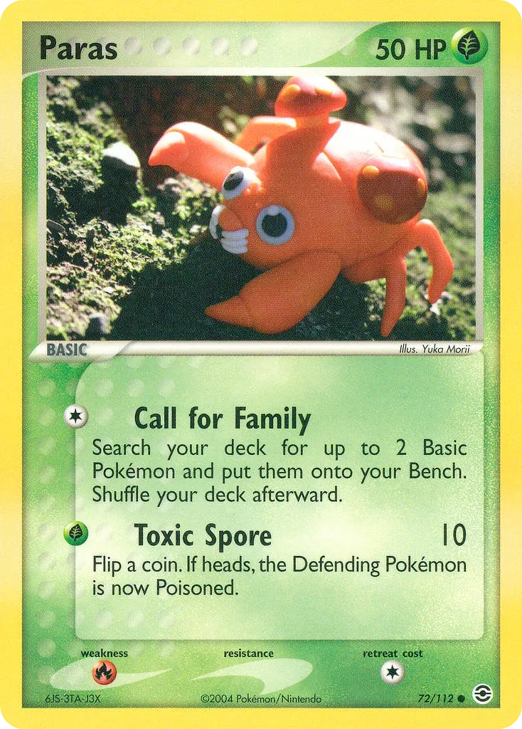 Paras — EX FireRed & LeafGreen — Pokémon