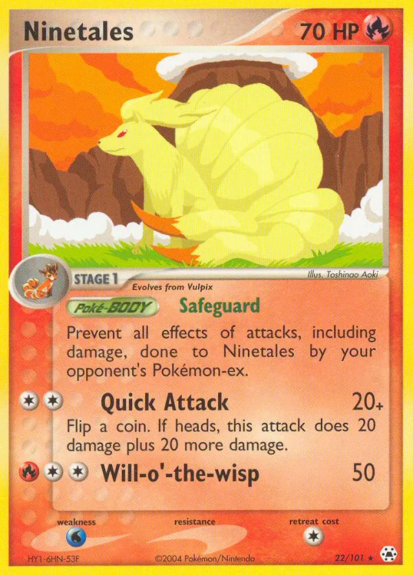 Ninetales — EX Hidden Legends — Pokemon