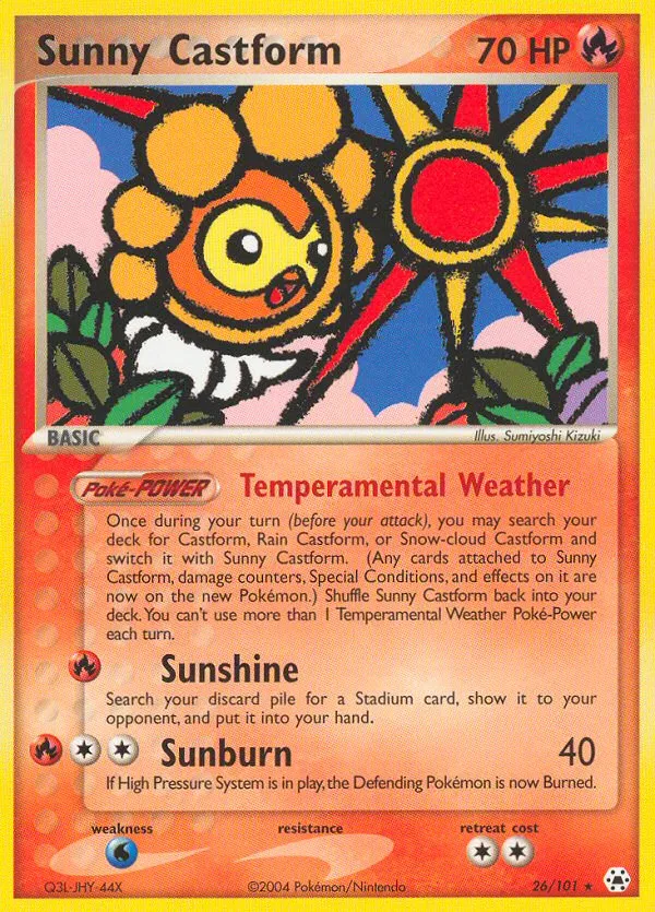 Sunny Castform from EX Hidden Legends - Pokemon