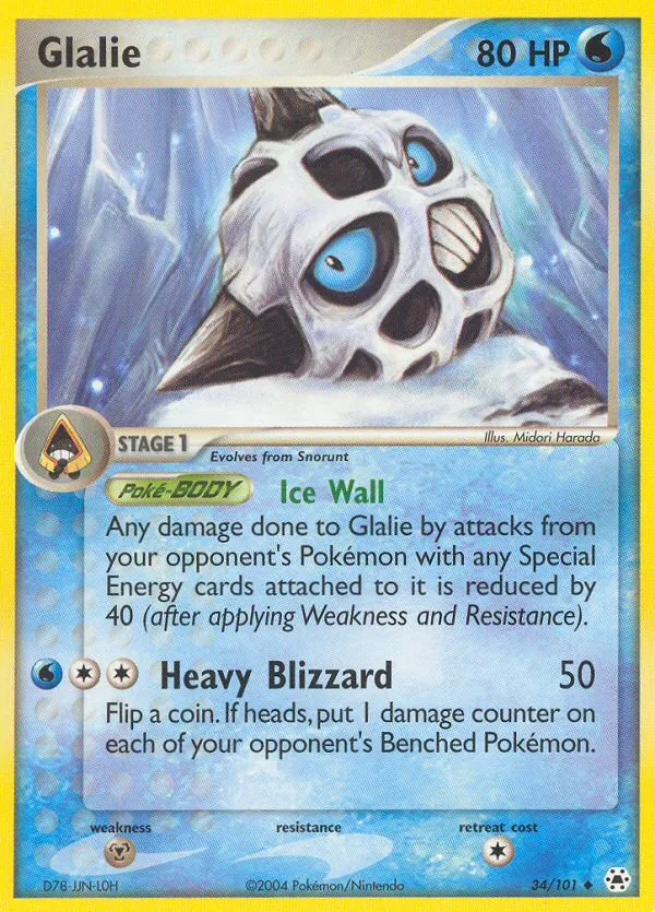 Glalie — EX Hidden Legends — Pokemon