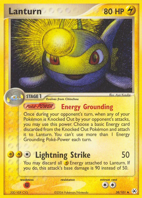 Lanturn — EX Hidden Legends — Pokemon