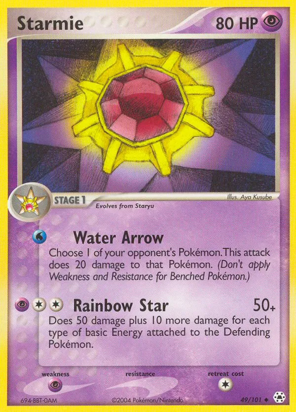 Starmie — EX Hidden Legends — Pokémon