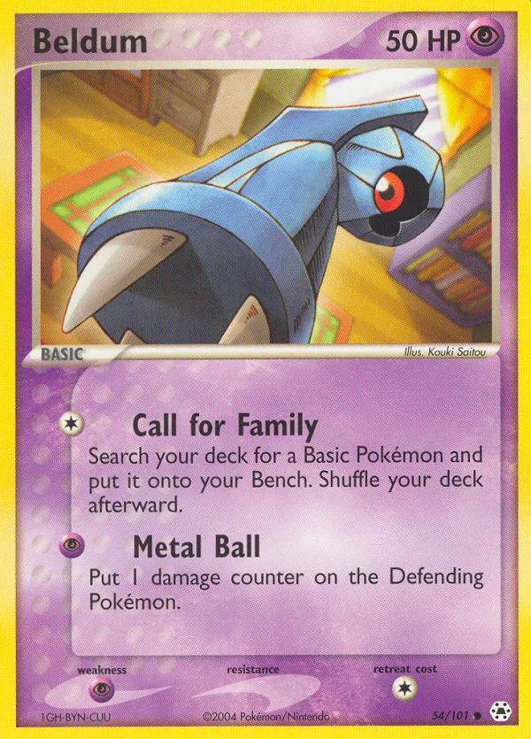 Terhal (Boule métallique) (commune) — EX Hidden Legends — Pokémon