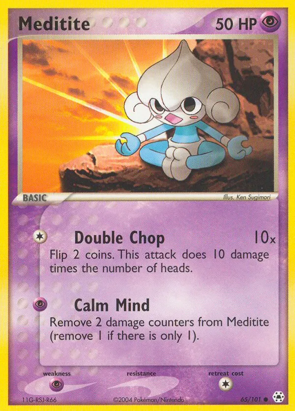 Meditite — EX Hidden Legends — Pokémon