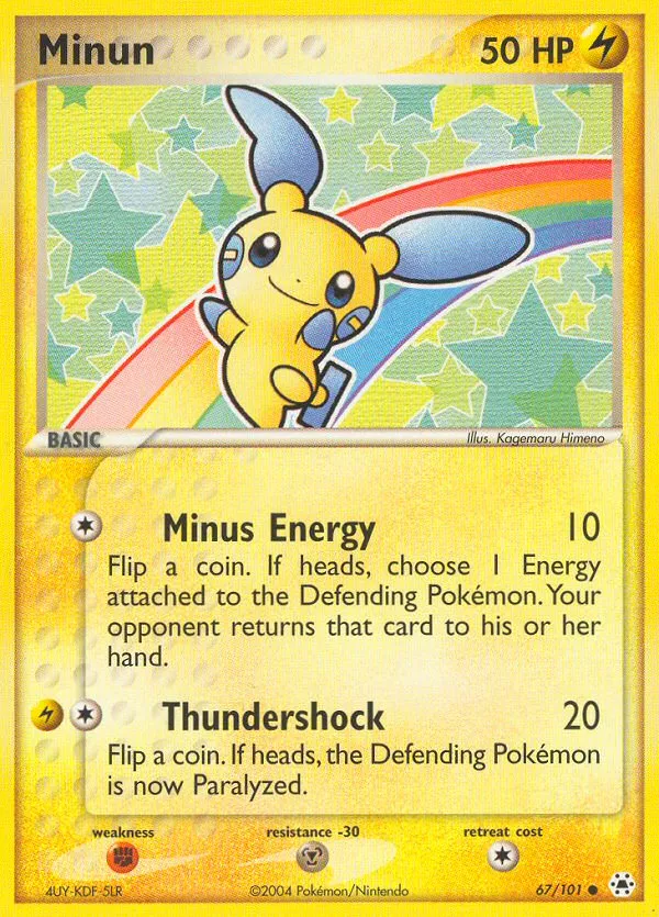 Minun — EX Hidden Legends — Pokémon