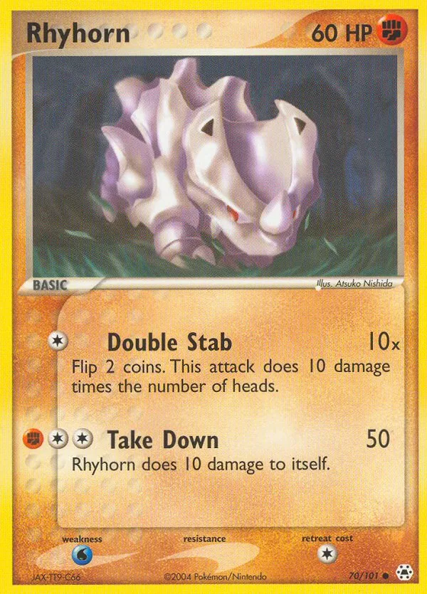 Rhyhorn — EX Hidden Legends — Pokemon