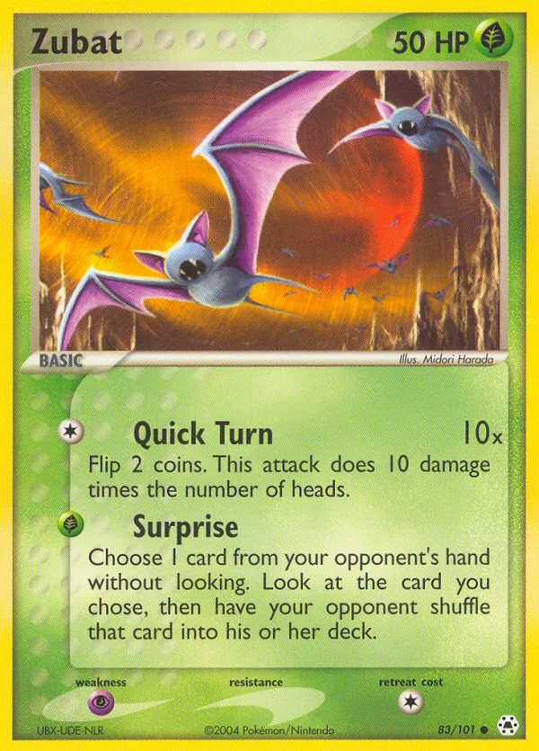 Zubat — EX Hidden Legends — Pokemon