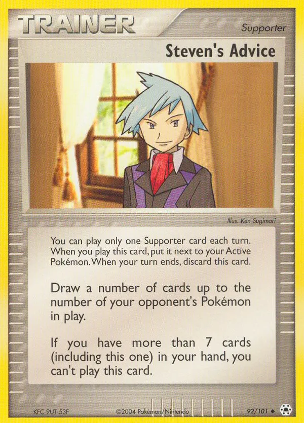 Steven's Advice — EX Hidden Legends — Pokémon