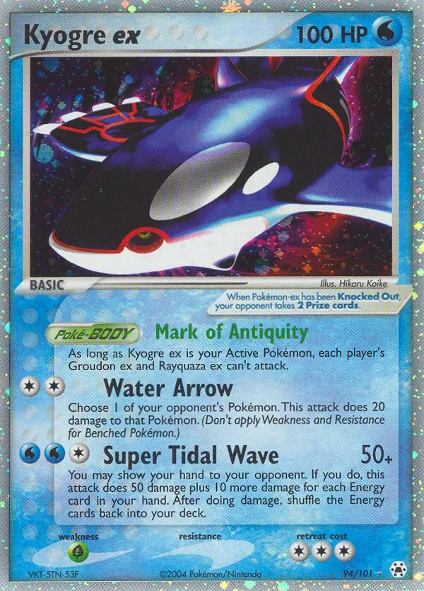 Kyogre ex — EX Hidden Legends — Pokémon
