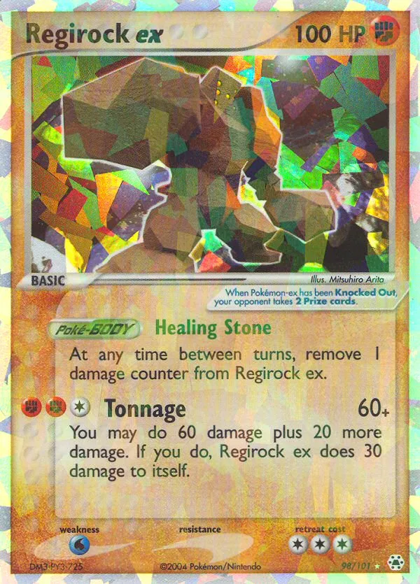 Regirock ex — EX Hidden Legends — Pokémon