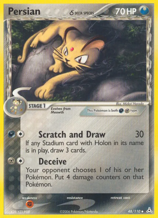 Persian — EX Holon Phantoms — Pokemon