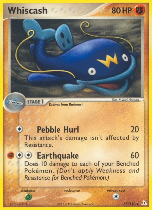 Whiscash — EX Holon Phantoms — Pokémon