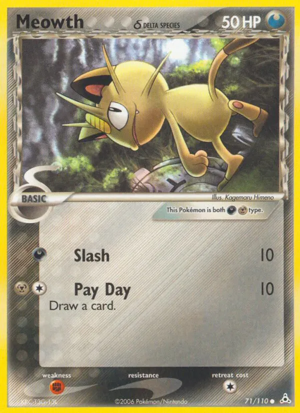 Meowth — EX Holon Phantoms — Pokemon