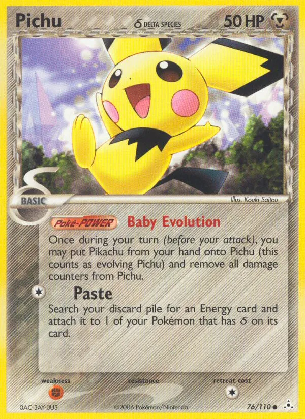 Pichu — EX Holon Phantoms — Pokémon