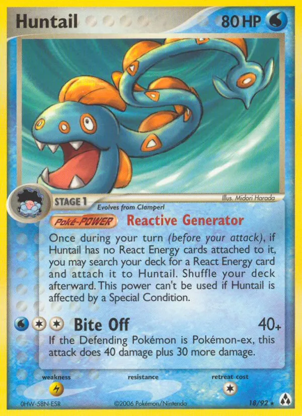 Huntail — EX Legend Maker — Pokemon