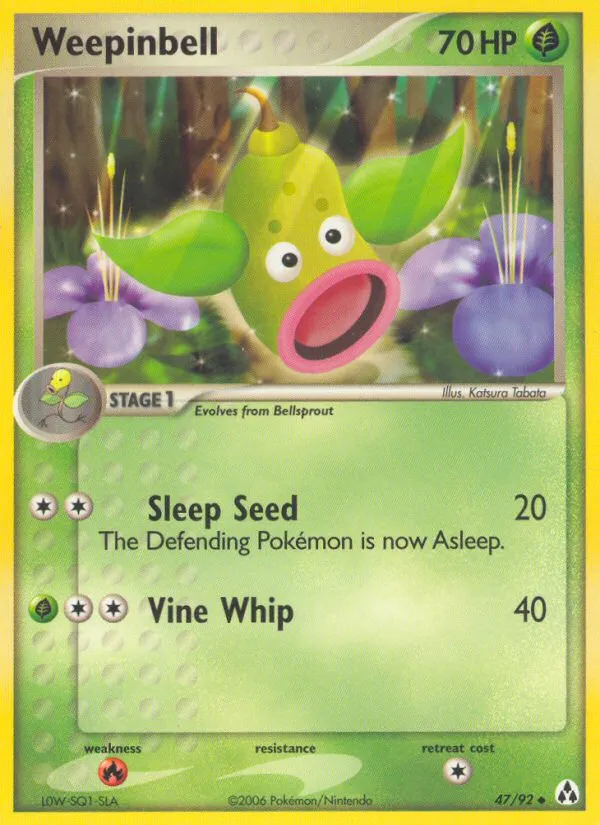 Weepinbell — EX Legend Maker — Pokemon
