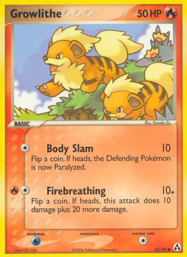 Growlithe — EX Legend Maker — Pokemon