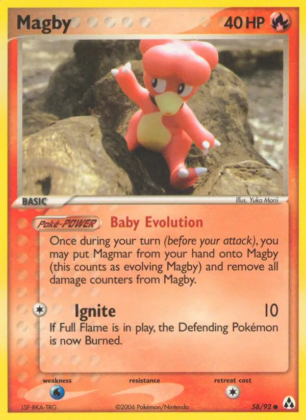 Magby — EX Legend Maker — Pokemon