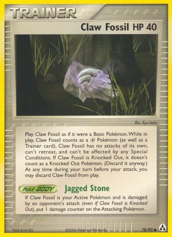 Claw Fossil — EX Legend Maker — Pokémon