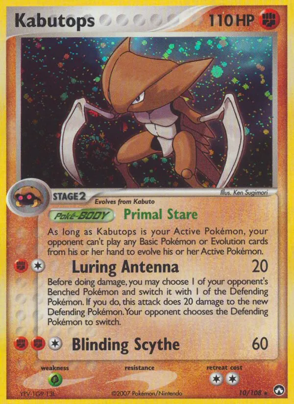 Kabutops — EX Power Keepers — Pokémon