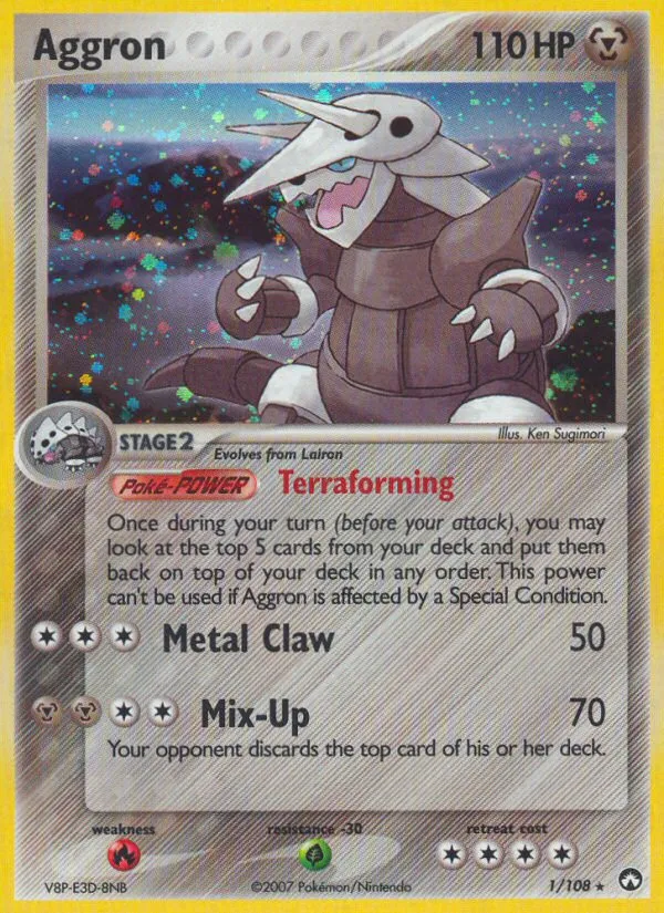 Aggron — EX Power Keepers — Pokemon