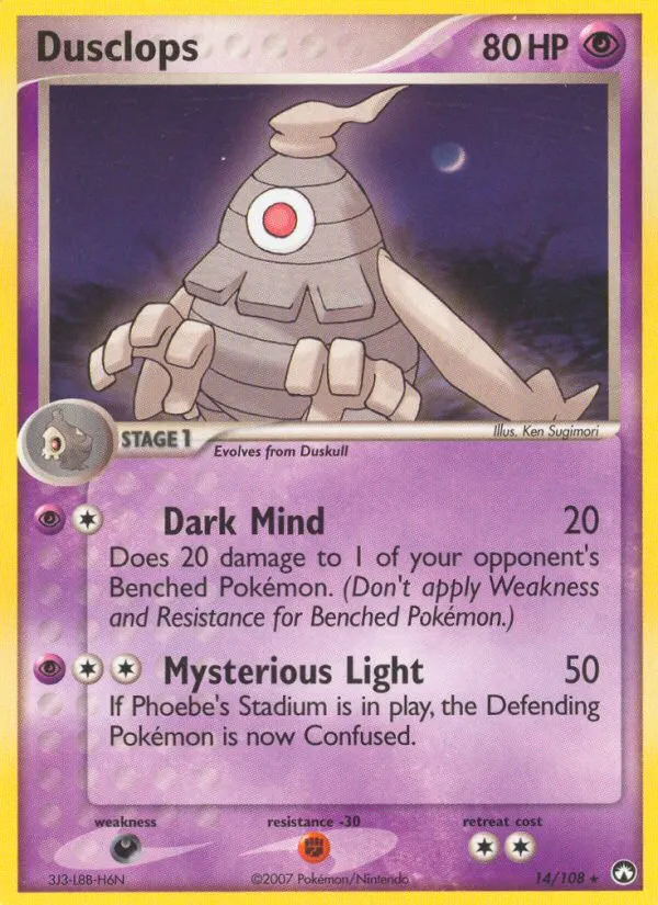 Dusclops — EX Power Keepers — Pokemon