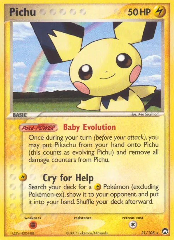 Pichu — EX Power Keepers — Pokemon
