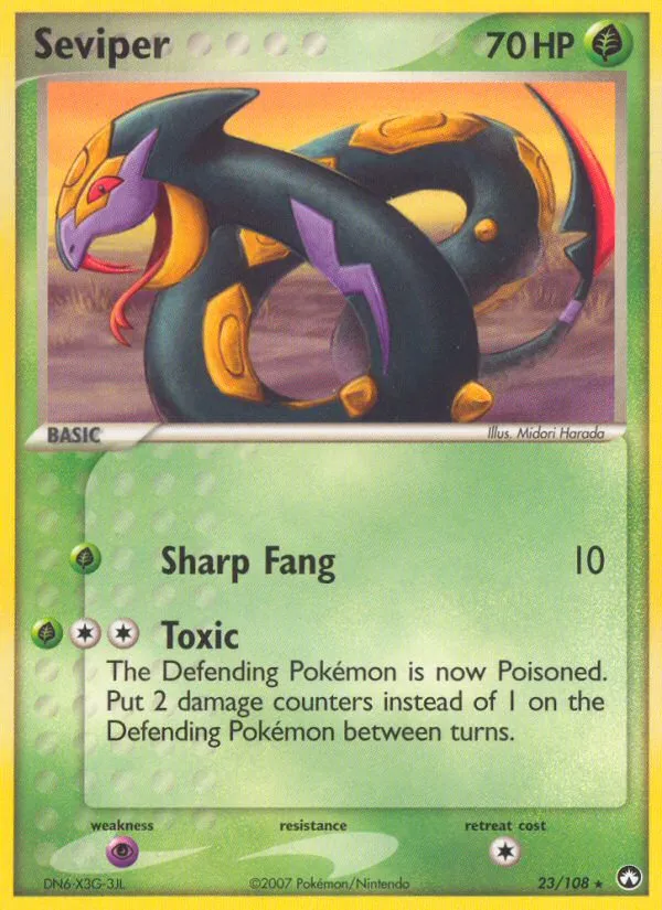 Seviper — EX Power Keepers — Pokémon