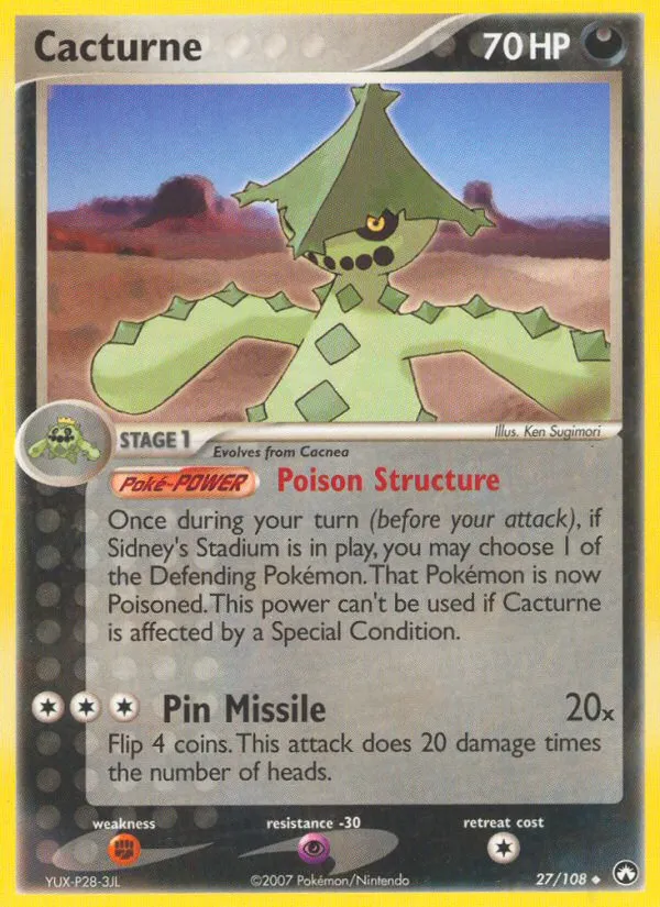 Cacturne — EX Power Keepers — Pokémon