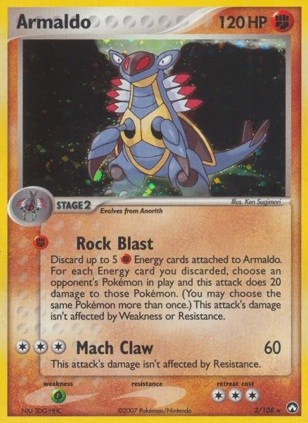 Armaldo — EX Power Keepers — Pokémon