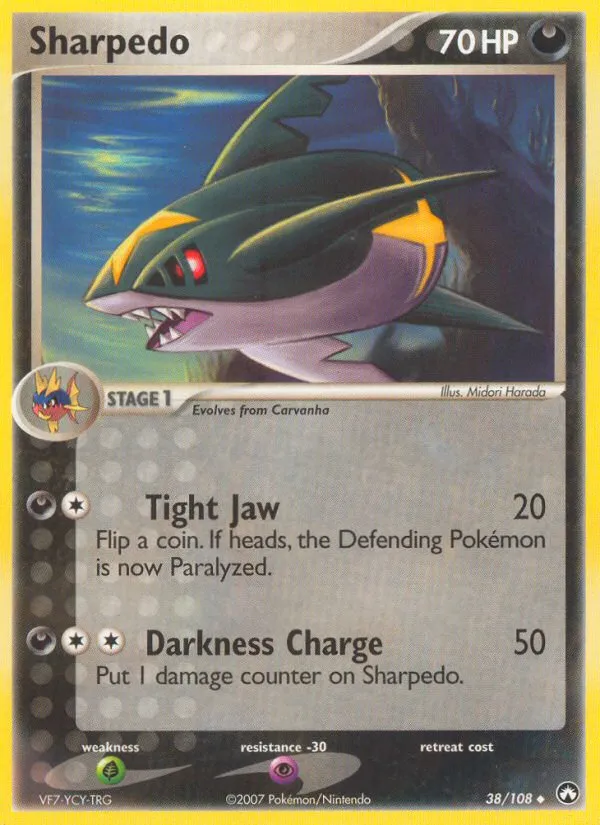 Sharpedo — EX Power Keepers — Pokémon