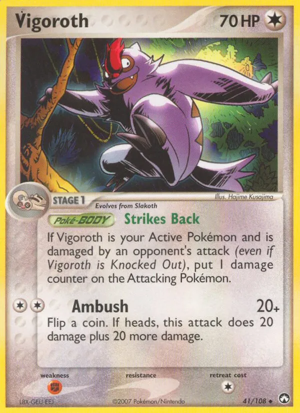Vigoroth — EX Power Keepers — Pokémon