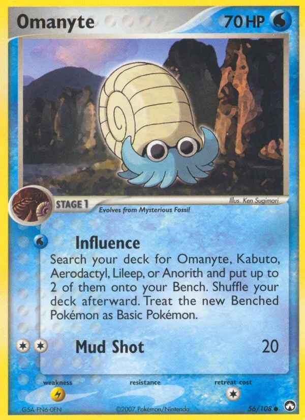 Amonita — EX Power Keepers — Pokemon