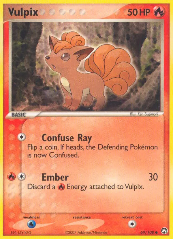 Vulpix — EX Power Keepers — Pokemon