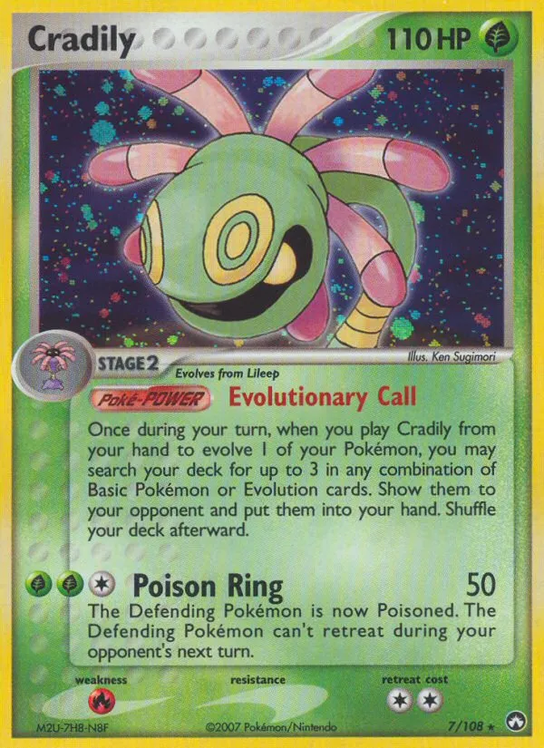 Cradily — EX Power Keepers — Pokémon