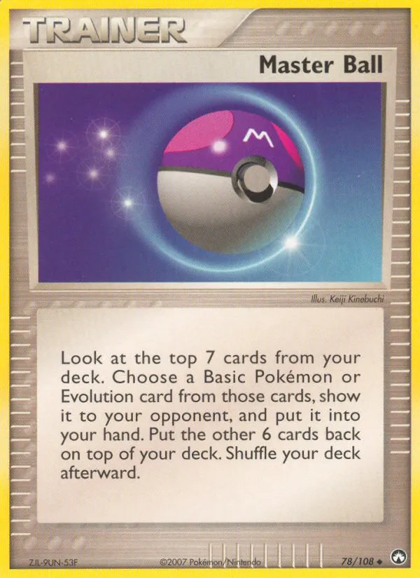 Master Ball — EX Power Keepers — Pokémon
