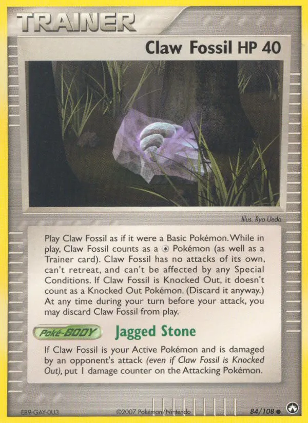 Fossile griffe — EX Power Keepers — Pokemon