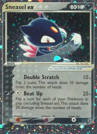 Sneasel ex — EX Ruby and Sapphire — Pokémon