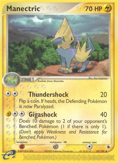 Manectric — EX Ruby and Sapphire — Pokémon