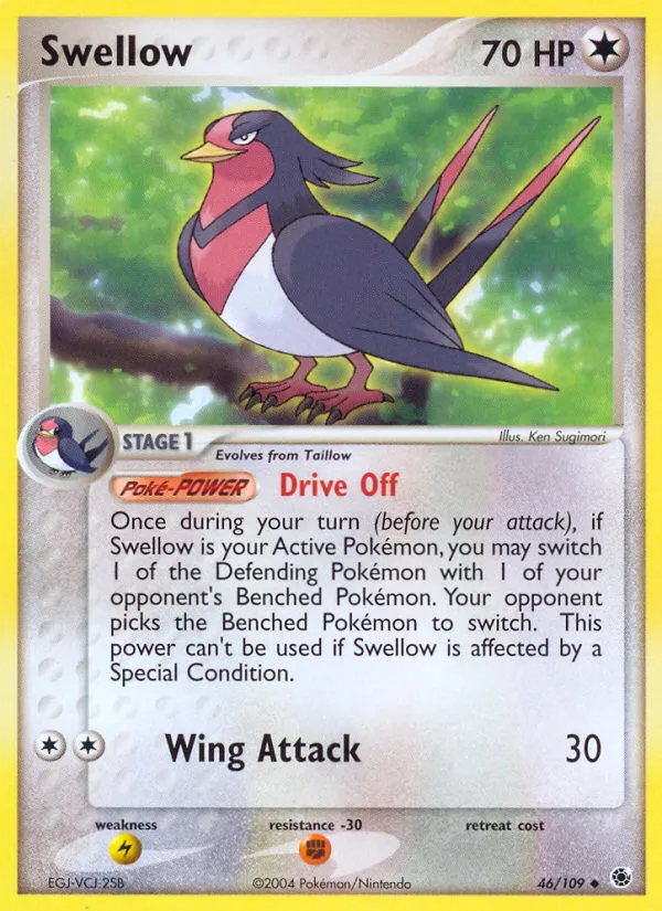 Swellow — EX Ruby and Sapphire — Pokemon
