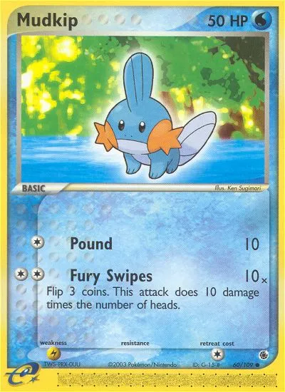 Mudkip — EX Ruby and Sapphire — Pokemon