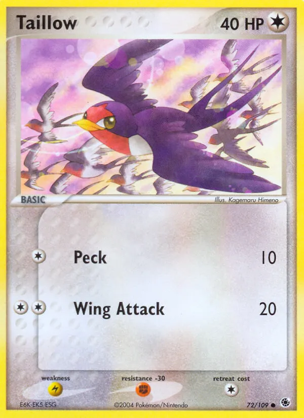 Taillow — EX Ruby and Sapphire — Pokémon