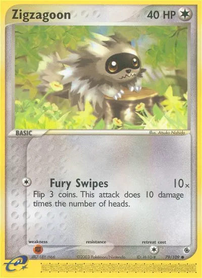 Zigzagoon — EX Ruby and Sapphire — Pokémon